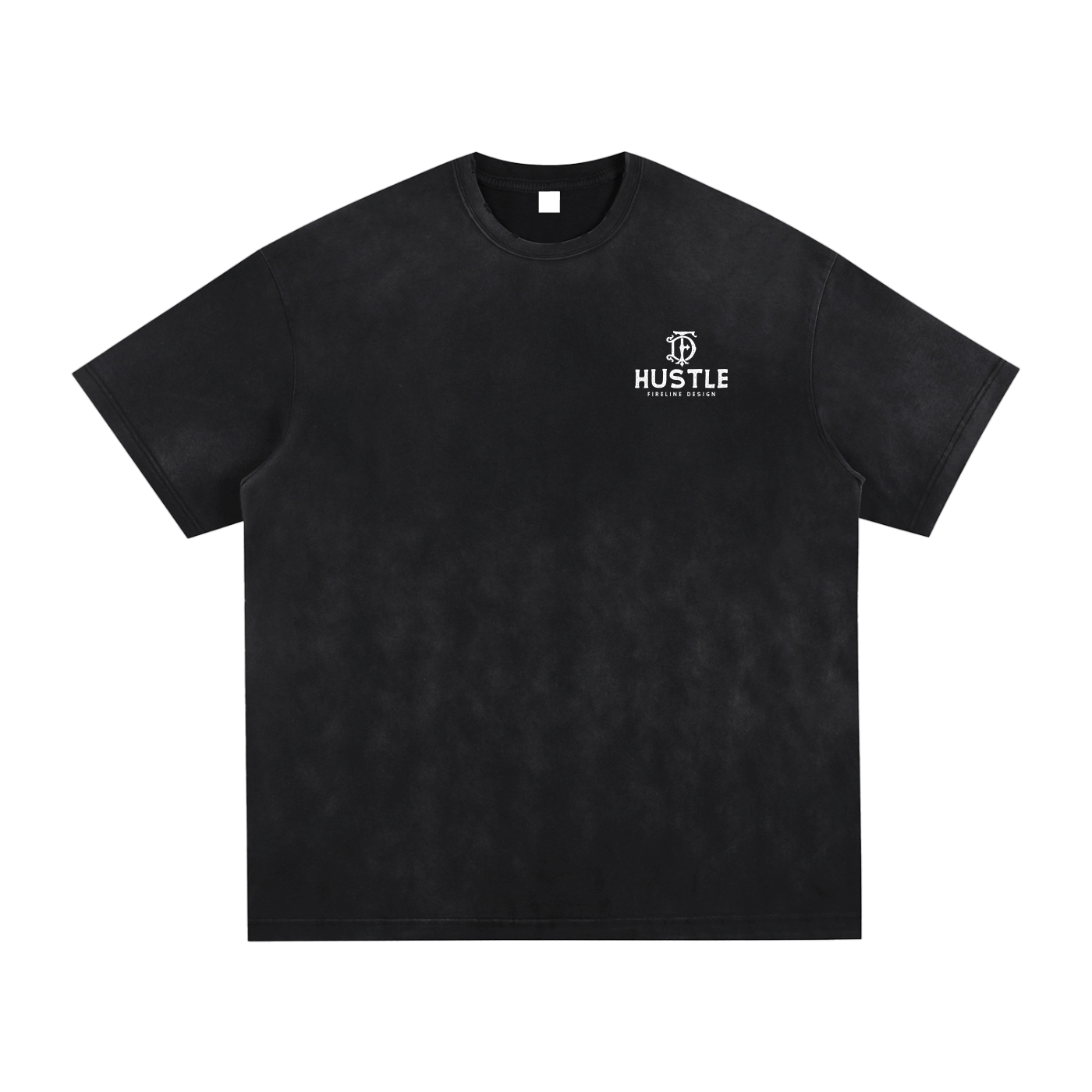HUSTLE Vintage Washed Hand-Frayed T-Shirt